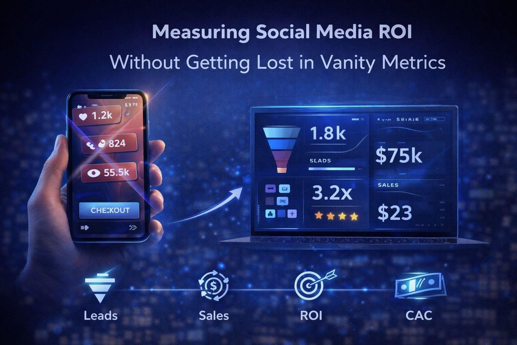 Social media views and engagement without business sales